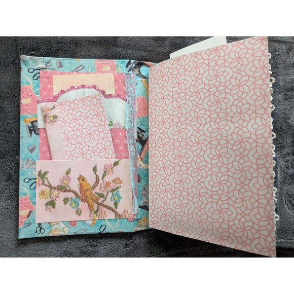 Handmade "Needleworks" Sewing Themed Cottagecore Junk Journal 100 Pages - Picture 9 of 10